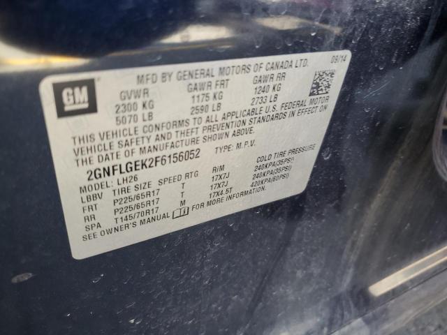 2GNFLGEK2F6156052 Chevrolet EQUINOX LT