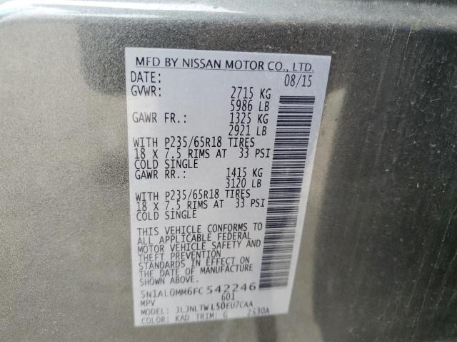 5N1AL0MM6FC542246 Infiniti QX60