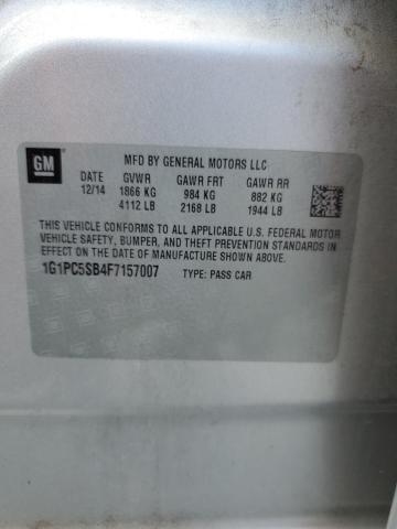 1G1PC5SB4F7157007 Chevrolet CRUZE LT