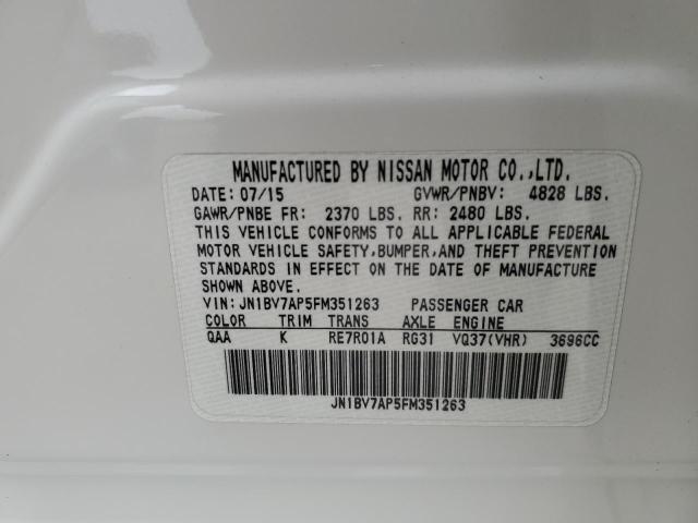 JN1BV7AP5FM351263 Infiniti Q50 BASE
