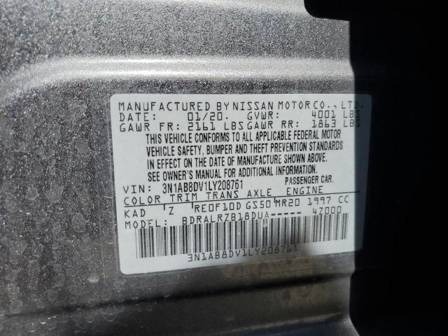 3N1AB8DV1LY208761 Nissan SENTRA SR