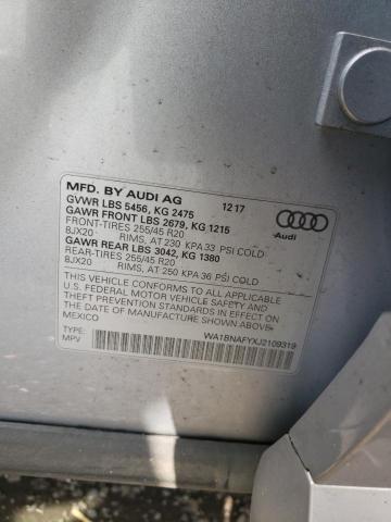 WA1BNAFYXJ2109319 Audi Q5 Premium Plus