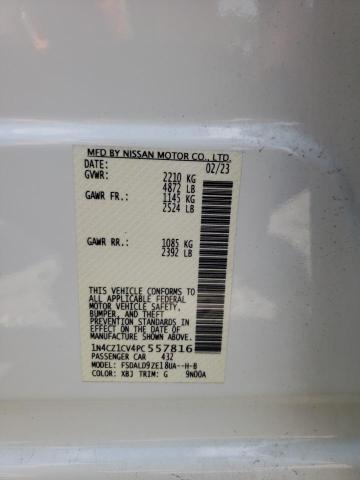 1N4CZ1CV4PC557816 Nissan Leaf Sv Plus