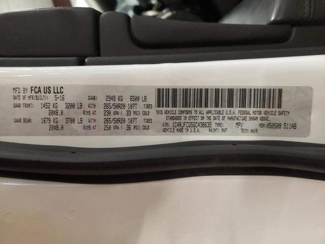 1C4RJFCG5GC438635 Jeep Grand Cherokee Overland