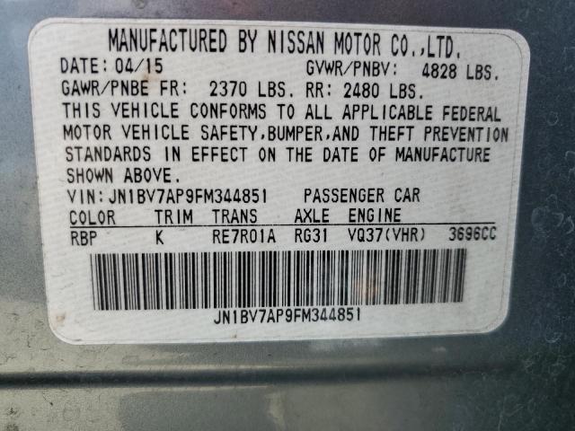JN1BV7AP9FM344851 Infiniti Q50 BASE
