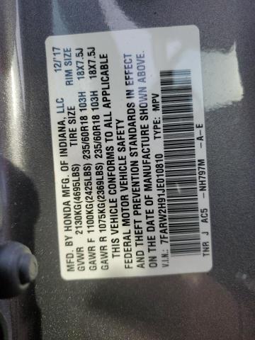 7FARW2H91JE010810 Honda Cr-v Touring