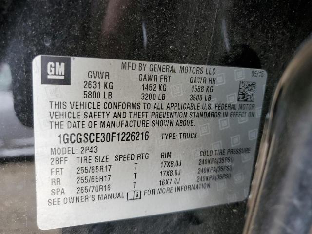 1GCGSCE30F1226216 Chevrolet Colorado Z71