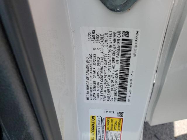 2HGFE2F58PH526474 Honda Civic Sport