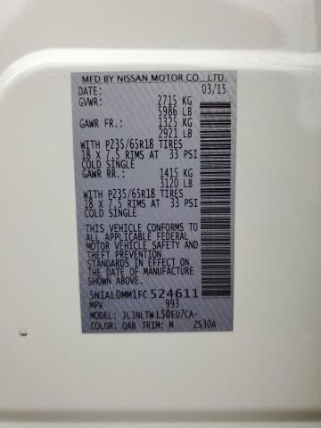 5N1AL0MM1FC524611 Infiniti QX60