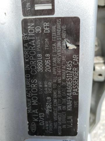 KNAFK4A60E5117485 KIA FORTE LX