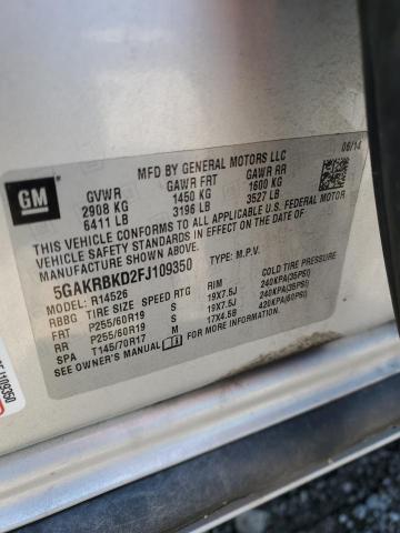 5GAKRBKD2FJ109350 Buick Enclave