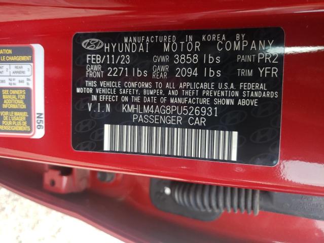 KMHLM4AG8PU526931 Hyundai ELANTRA SEL
