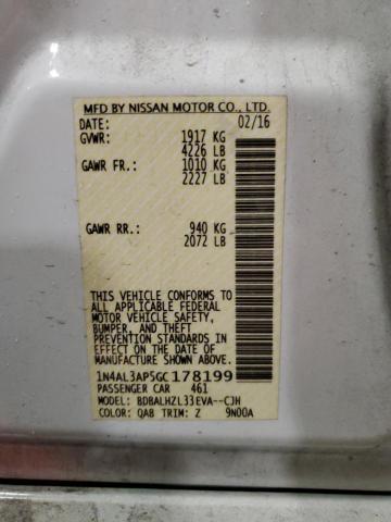 1N4AL3AP5GC178199 Nissan ALTIMA 2.5