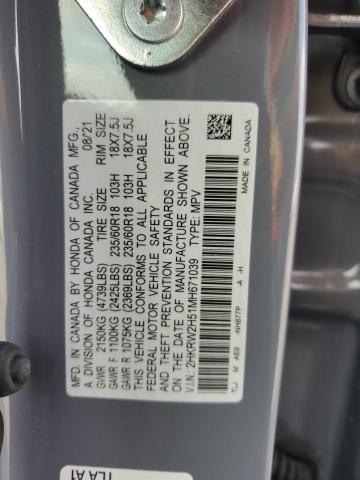 2HKRW2H51MH671039 Honda CR-V EX