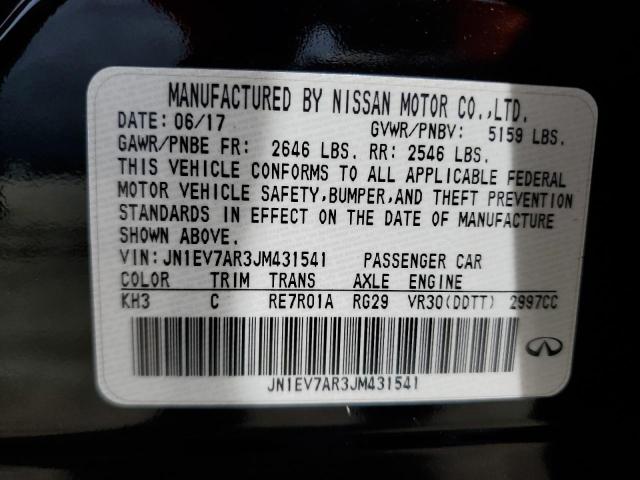 JN1EV7AR3JM431541 Infiniti Q50 LUXE