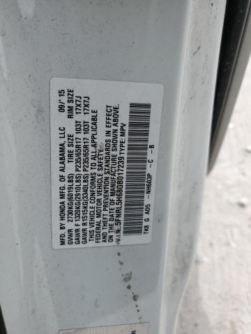 5FNRL5H68GB017239 Honda ODYSSEY EXL