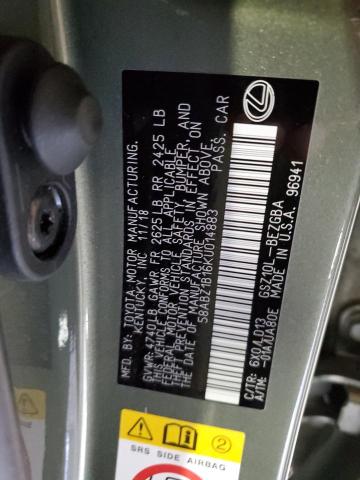 58ABZ1B16KU014883 Lexus ES 350