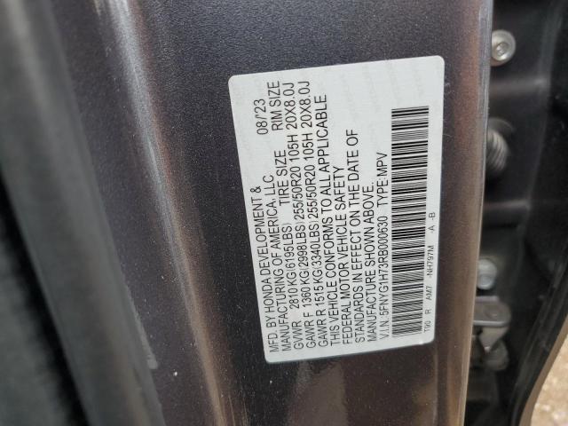 5FNYG1H73RB000630 Honda Pilot Touring