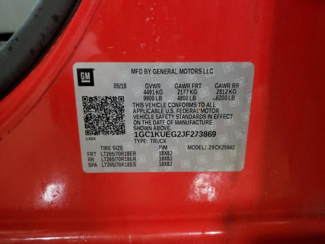 1GC1KUEG2JF273869 Chevrolet Silverado K2500 Heavy Duty