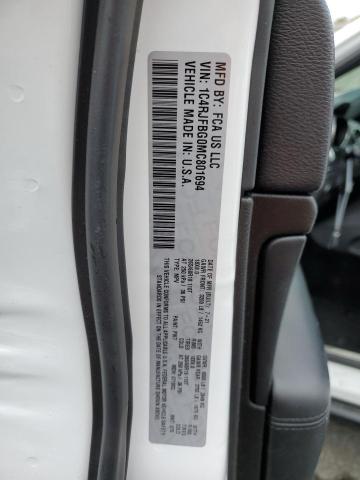 1C4RJFBG0MC801694 Jeep Grand Cherokee Limited