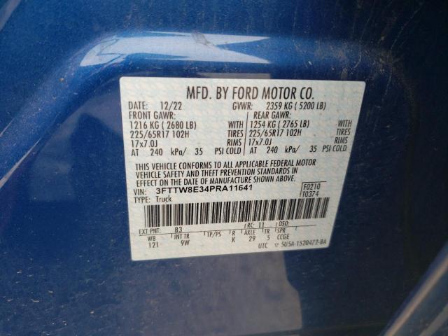 3FTTW8E34PRA11641 Ford Maverick Xl
