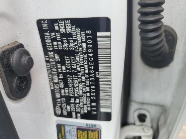 5XYKT3A64EG499018 KIA SORENTO LX