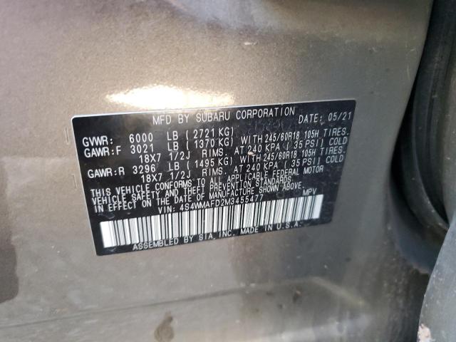4S4WMAFD2M3455477 Subaru Ascent Premium