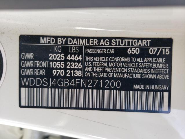 WDDSJ4GB4FN271200 Mercedes-Benz CLA 250 4MATIC