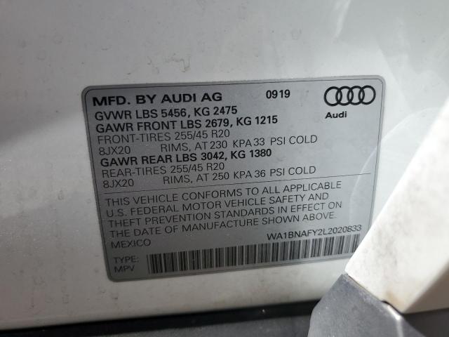 WA1BNAFY2L2020833 Audi Q5 Premium Plus