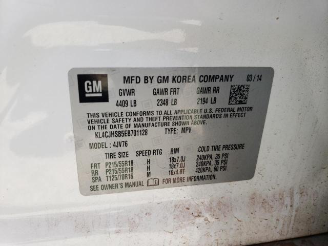 KL4CJHSB5EB701128 Buick Encore Premium