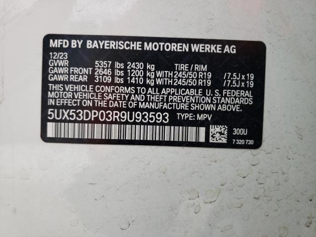 5UX53DP03R9U93593 BMW X3 Xdrive30i