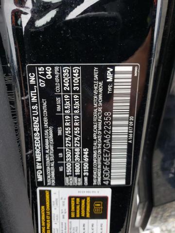 4JGDF6EE7GA622358 Mercedes-Benz Gl 450 4matic
