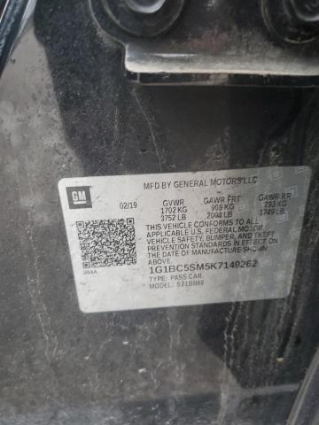 1G1BC5SM5K7149262 Chevrolet CRUZE LS
