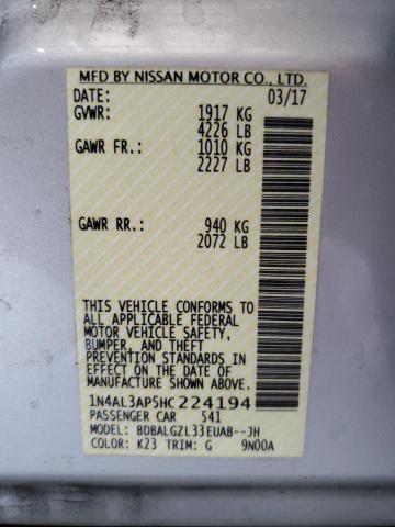 1N4AL3AP5HC224194 Nissan ALTIMA 2.5