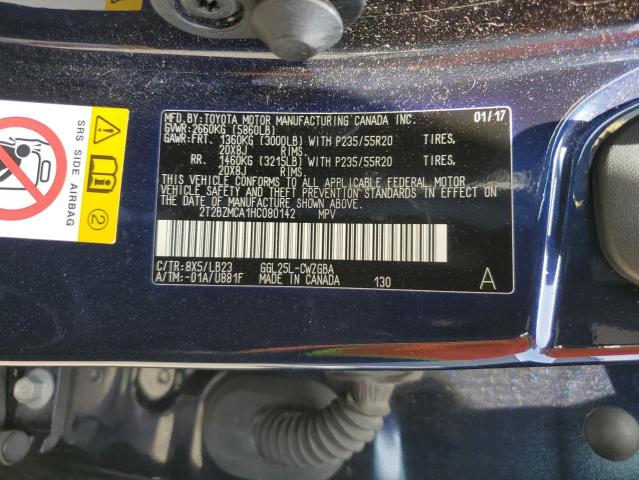 2T2BZMCA1HC080142 Lexus Rx 350 Base