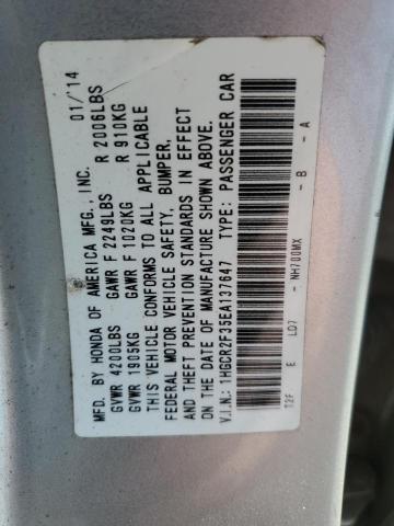 1HGCR2F35EA137647 Honda ACCORD LX
