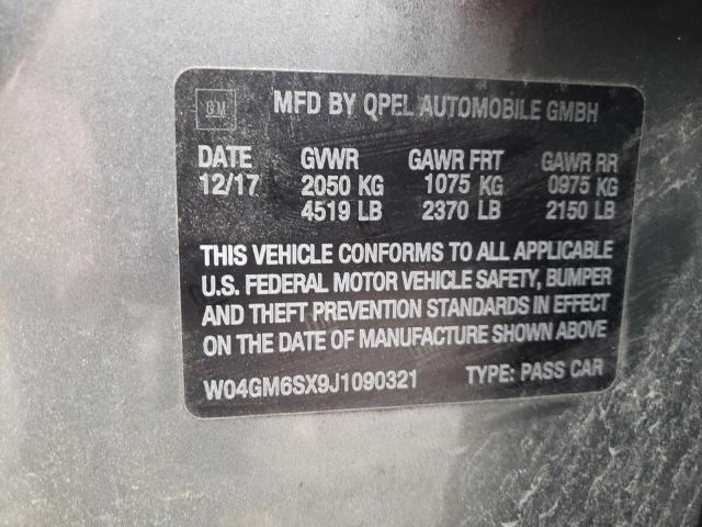 W04GM6SX9J1090321 Buick Regal Preferred Ii
