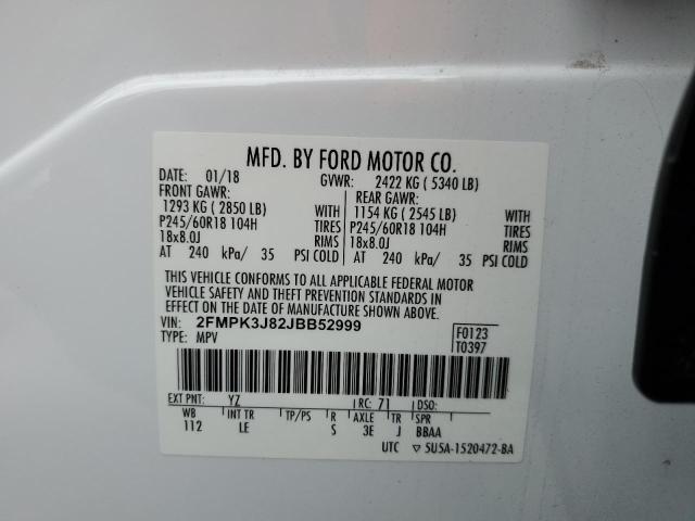 2FMPK3J82JBB52999 Ford EDGE SEL