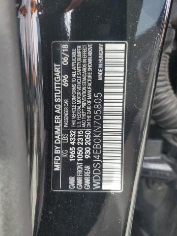 WDDSJ4EB0KN705805 Mercedes-Benz CLA 250