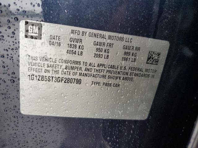 1G1ZB5ST3GF280700 Chevrolet MALIBU LS