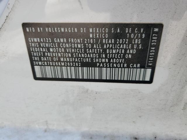 3VWCB7BU6KM269262 Volkswagen JETTA S