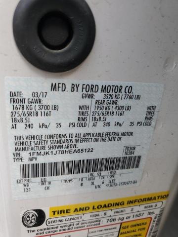 1FMJK1JT8HEA65122 Ford Expedition El Xlt