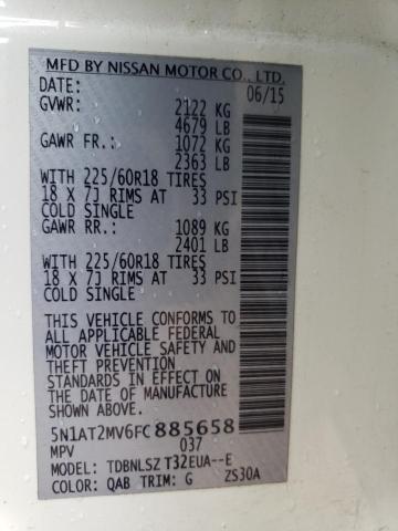 5N1AT2MV6FC885658 Nissan ROGUE S