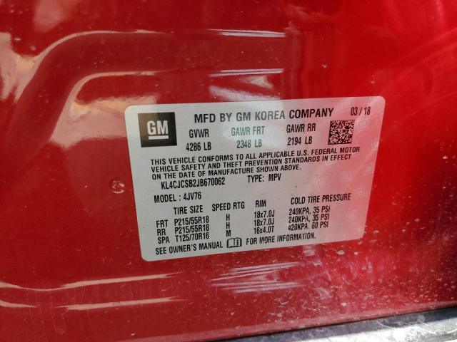 KL4CJCSB2JB670062 Buick Encore Essence