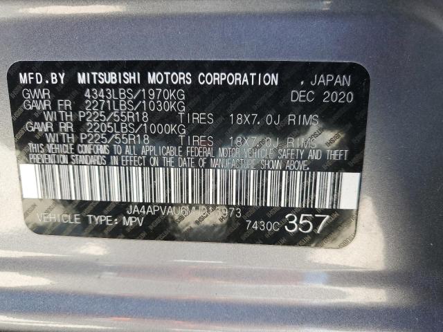 JA4APVAU6MU013973 Mitsubishi Outlander Sport Se
