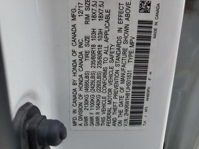 2HKRW1H81JH501831 Honda CR-V EXL