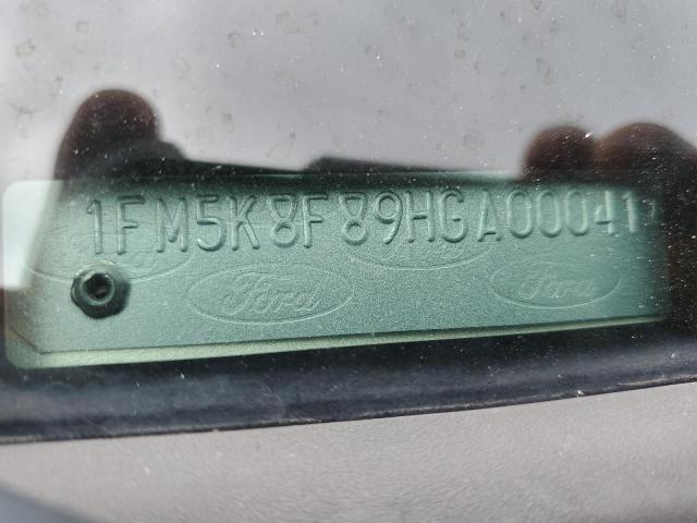 1FM5K8F89HGA00041 Ford Explorer Limited