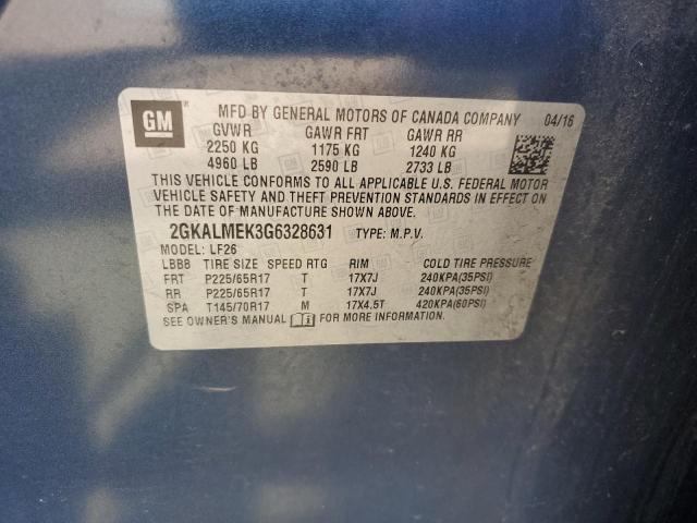 2GKALMEK3G6328631 GMC Terrain Sle