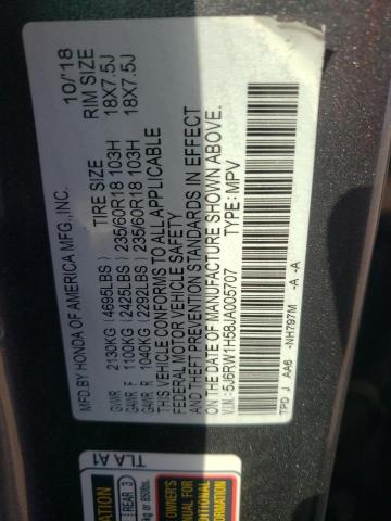 5J6RW1H58JA005707 Honda CR-V EX