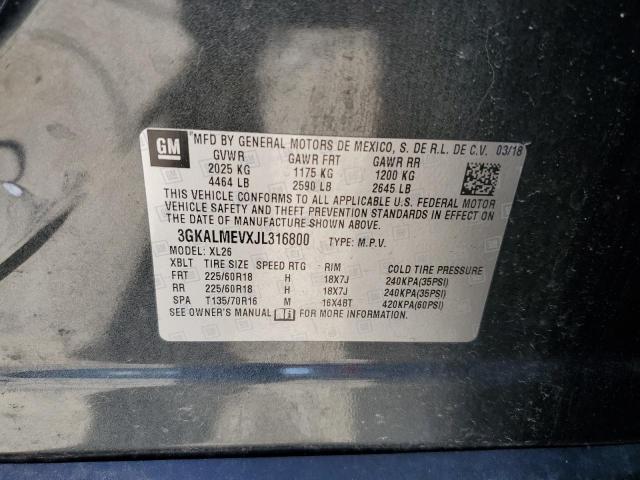 3GKALMEVXJL316800 GMC Terrain Sle